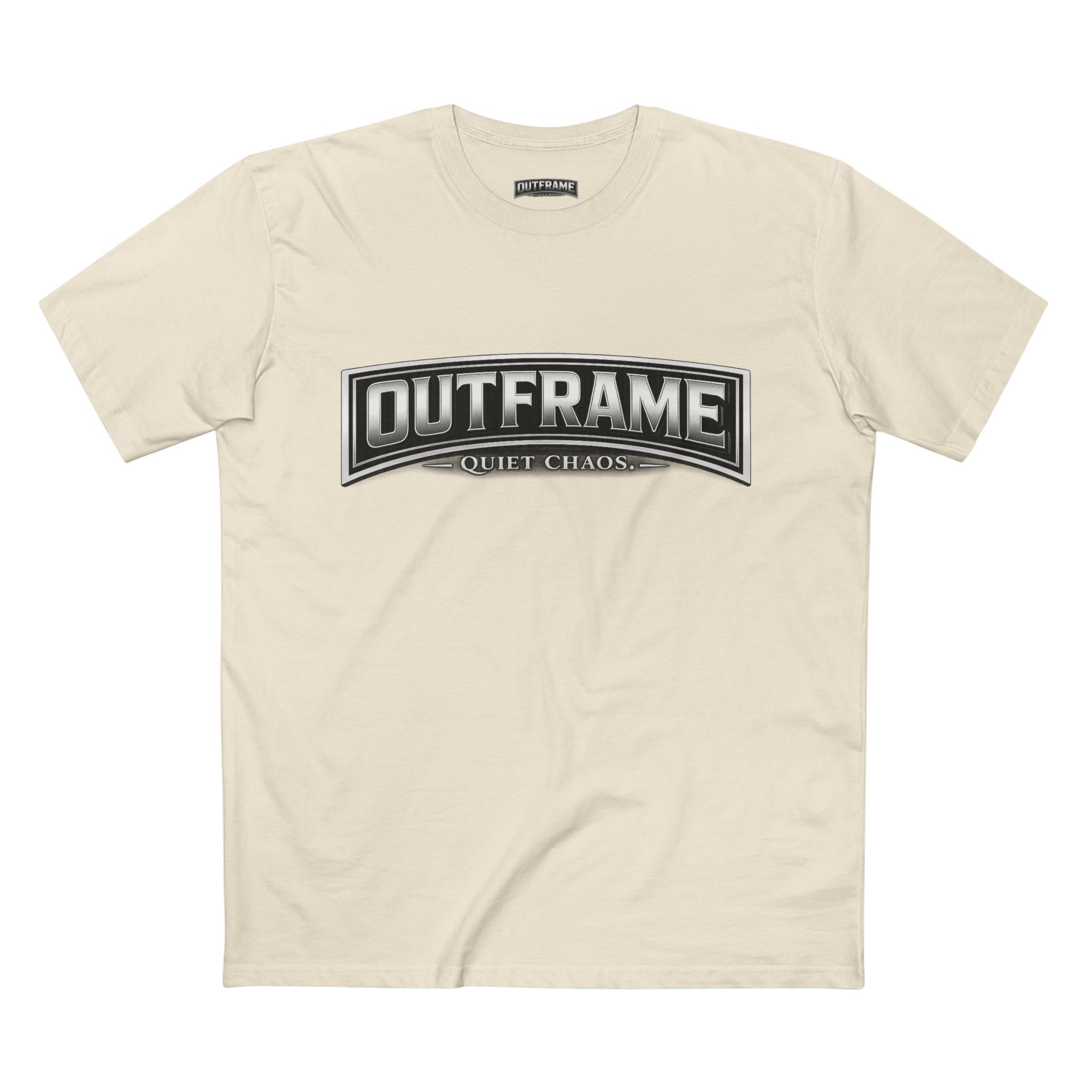 OUTFRAME® Quiet Chaos. | Premium Minimalist Statement T-Shirt | Essentials Collection