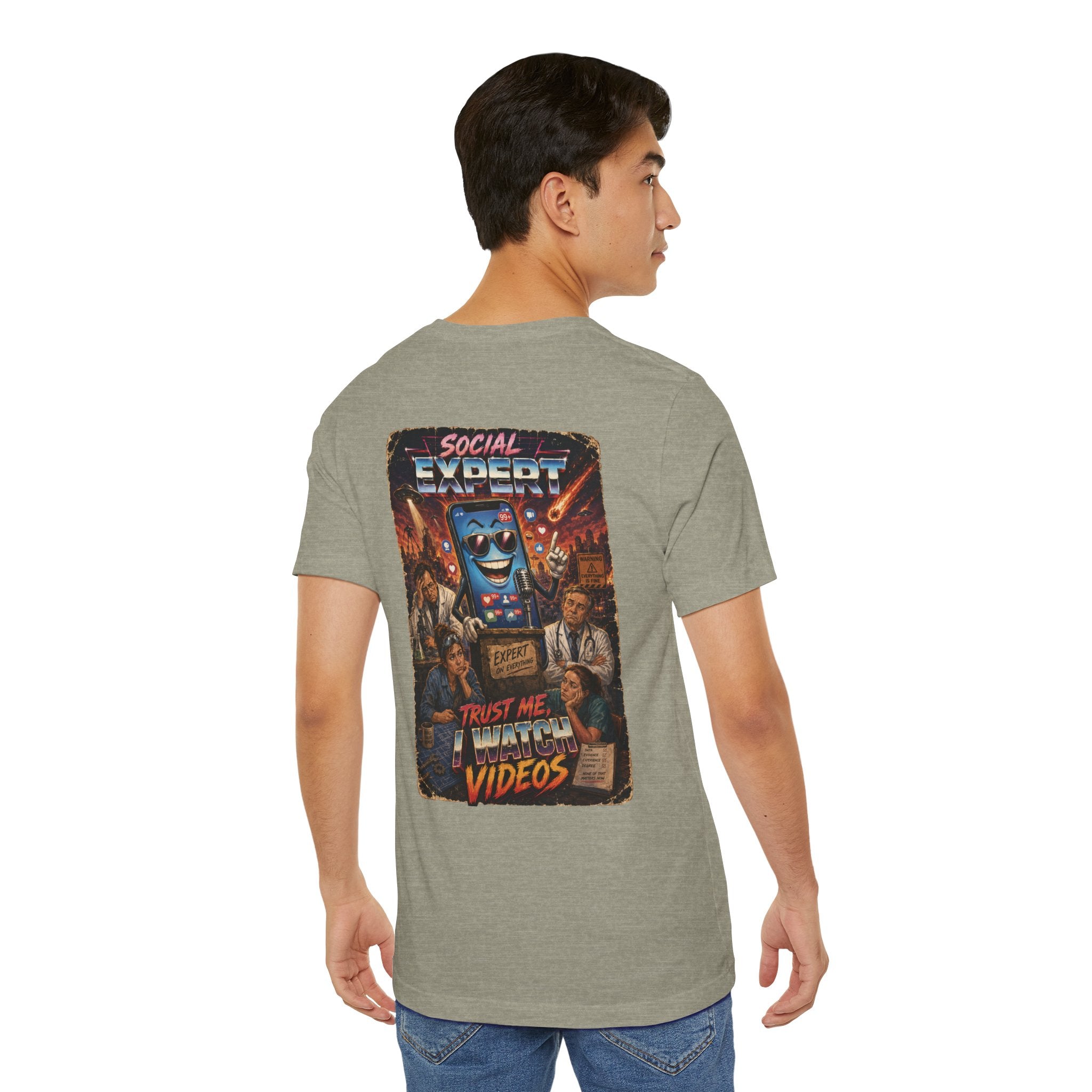 Social Expert Retro Sci-Fi T-Shirt | Trust Me, I Watch Videos