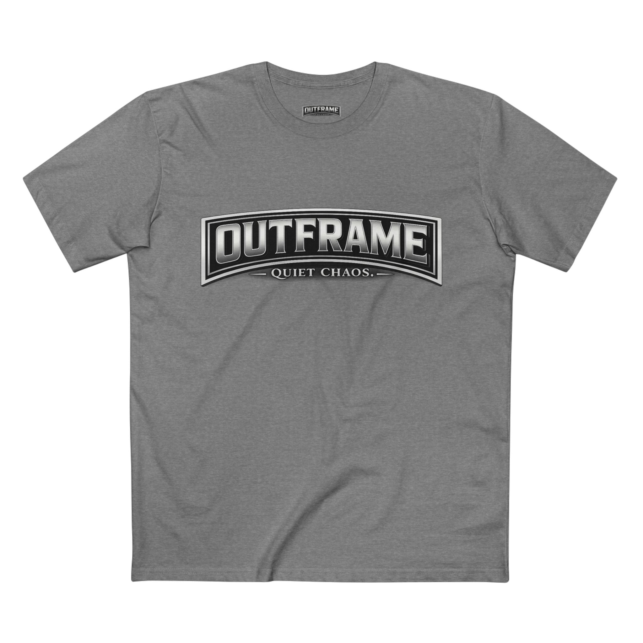 OUTFRAME® Quiet Chaos. | Premium Minimalist Statement T-Shirt | Essentials Collection