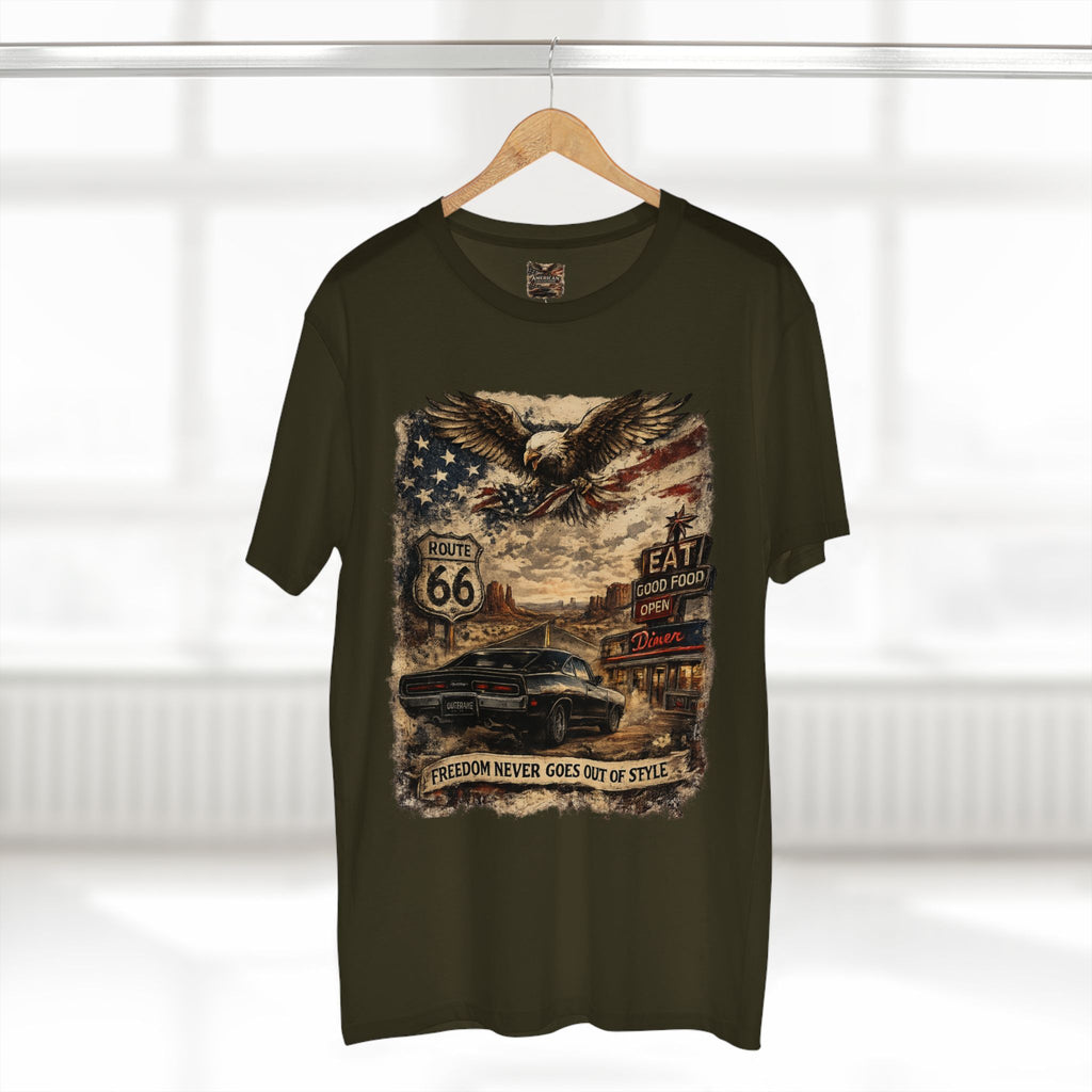 Freedom Never Goes Out of Style – Vintage American Muscle Car T-Shirt