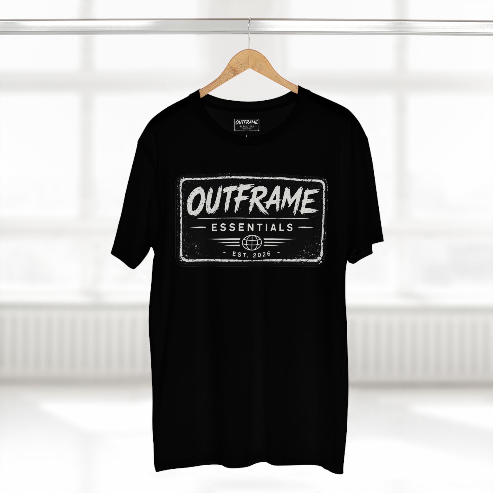 OUTFRAME® Essentials Logo T-Shirt | Premium Minimalist Streetwear | Signature Collection