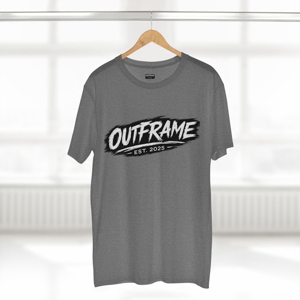 OUTFRAME® EST. 2025 Logo T-Shirt | Premium Brush Logo Streetwear | Essentials Collection