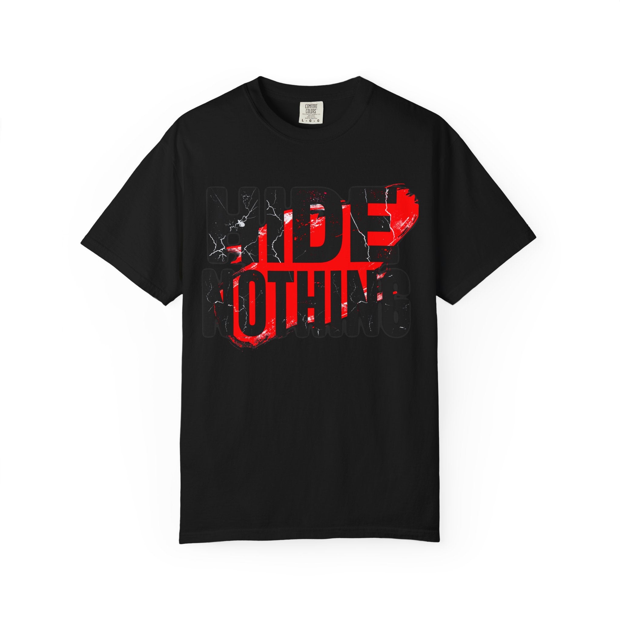 HIDE NOTHING – Dark RAW Hoodie | Outframe