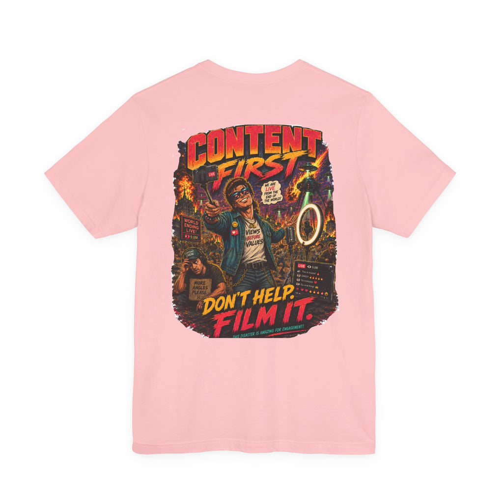 Content First Retro Apocalypse T-Shirt | Don’t Help, Film It