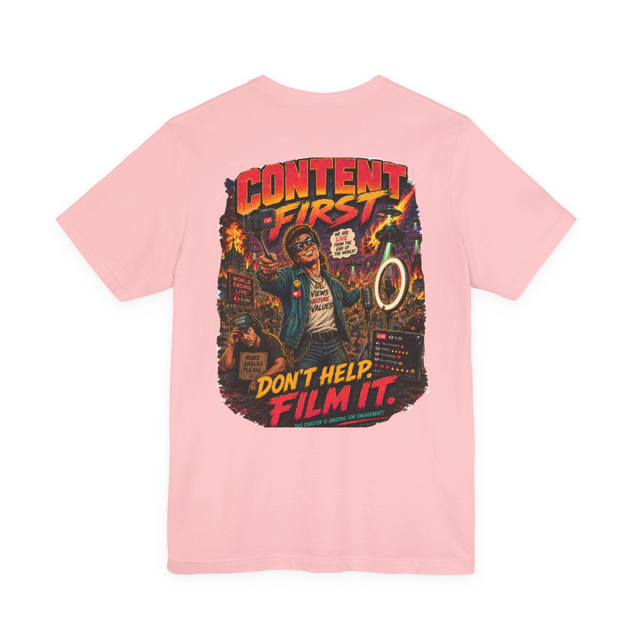 Content First Retro Apocalypse T-Shirt | Don’t Help, Film It