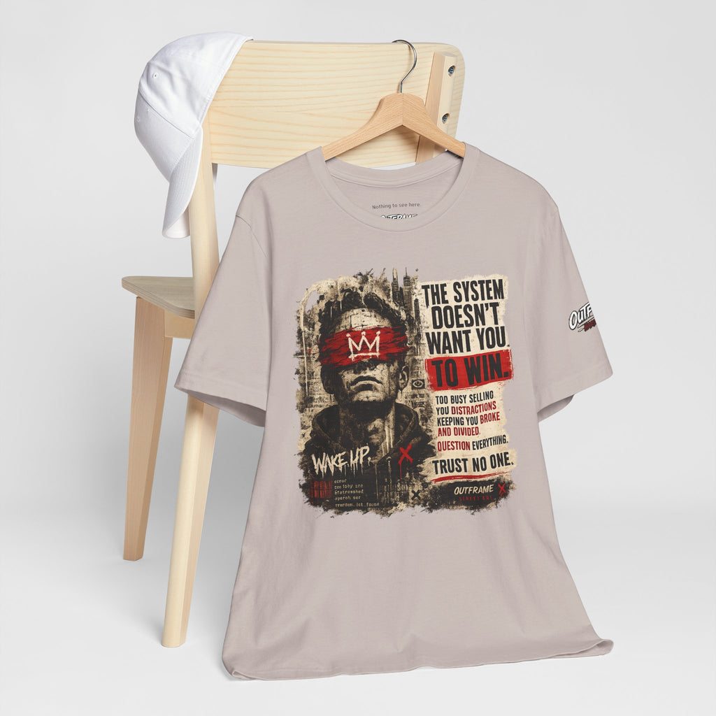 The System Doesn't Want You To Win – Hard Truths Premium Graphic T-Shirt