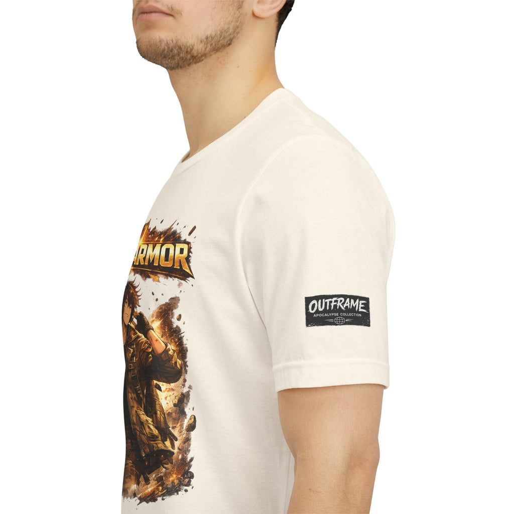 Plot Armor T-Shirt — Retro Anime Fire Graphic Tee
