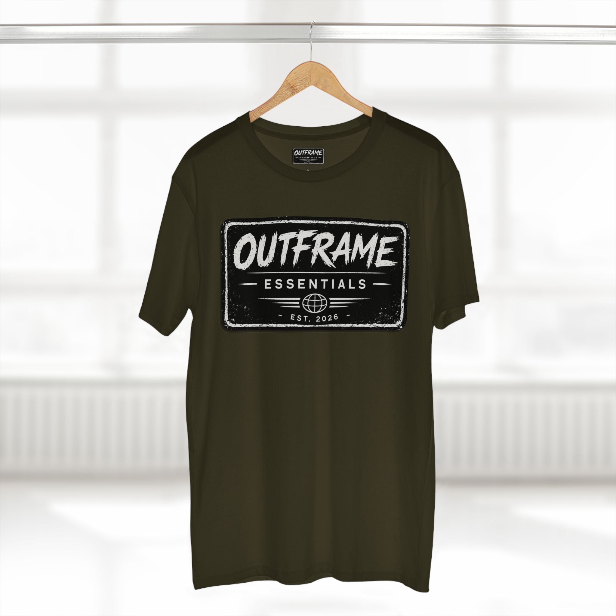 OUTFRAME® Essentials Logo T-Shirt | Premium Minimalist Streetwear | Signature Collection