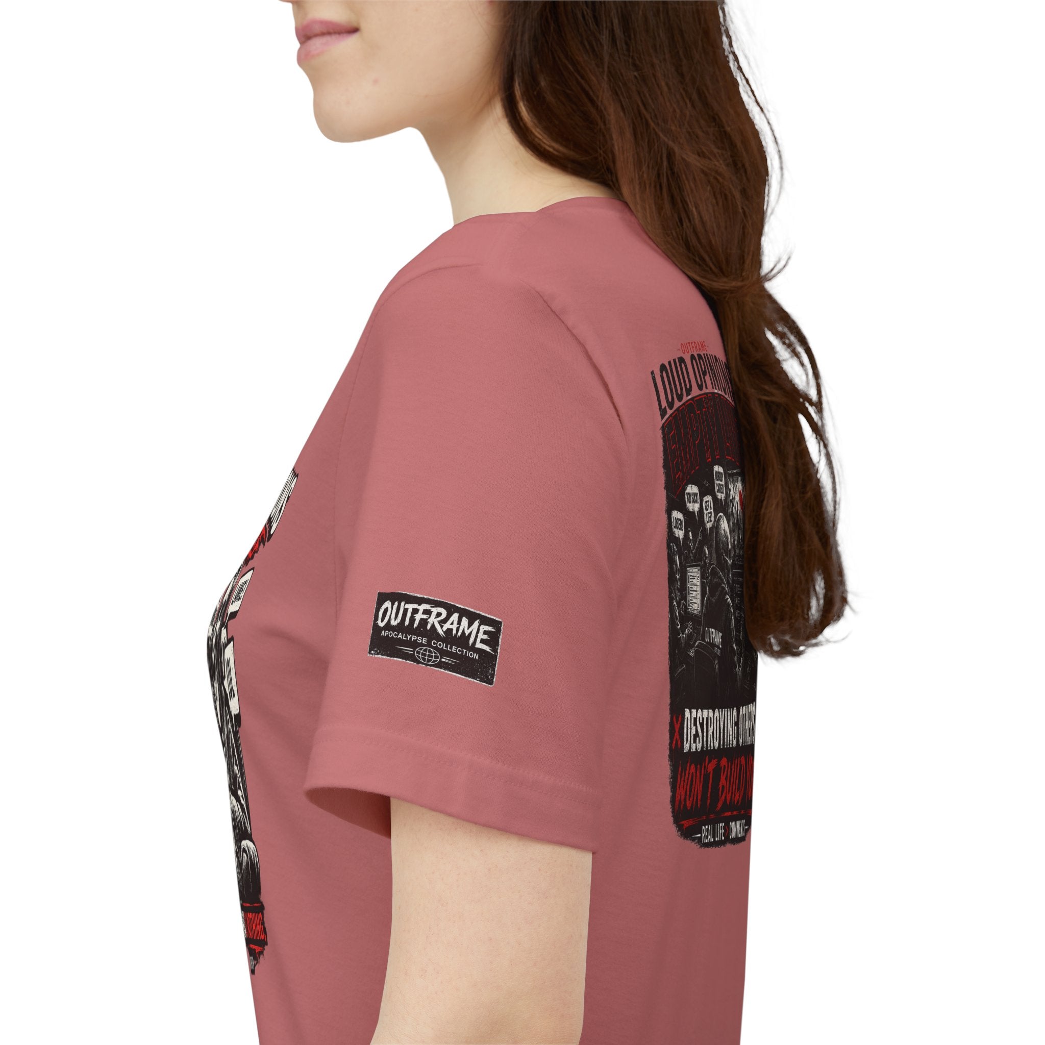 Loud Opinions. Empty Lives. – Apocalypse Collection Premium Graphic T-Shirt | OUTFRAME