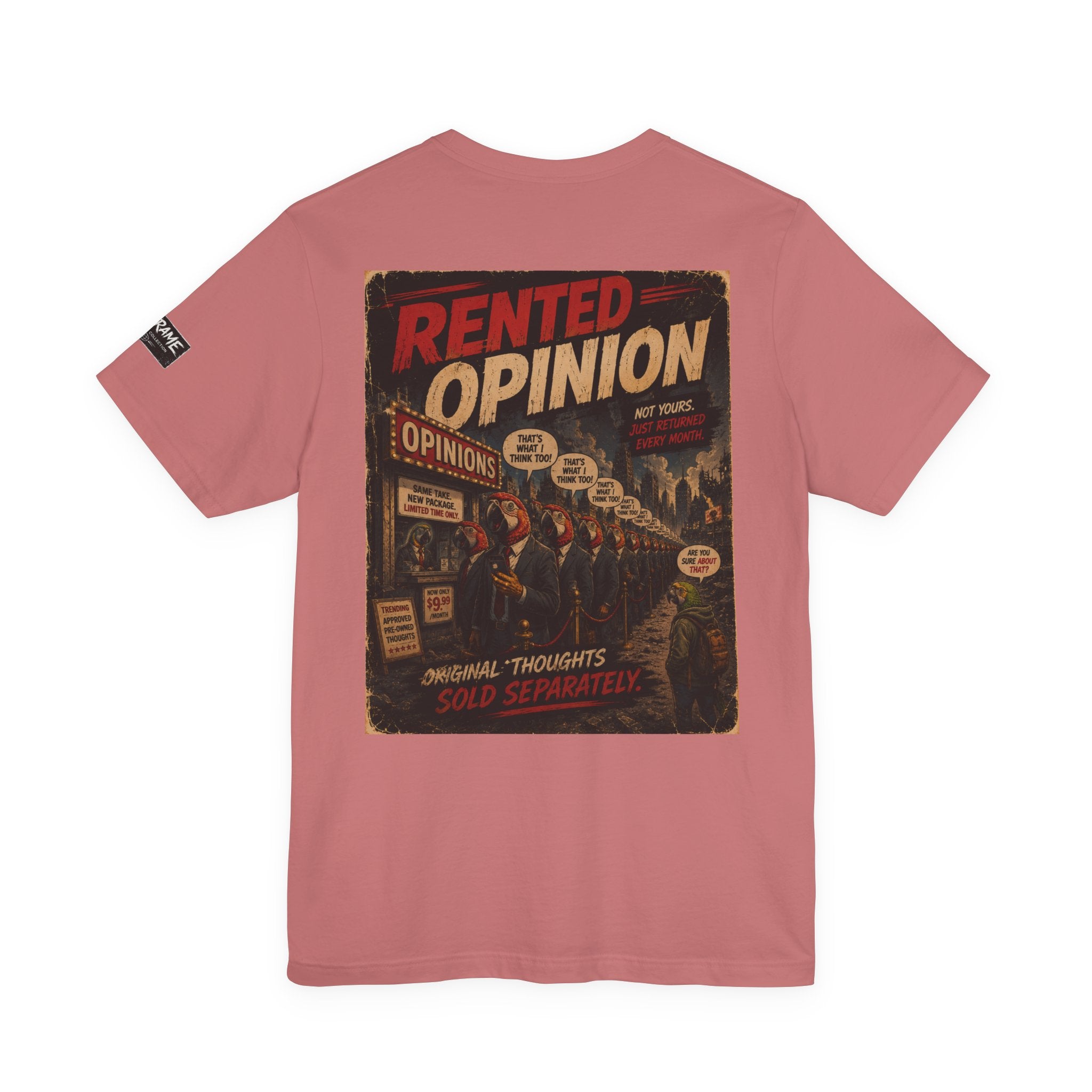 OUTFRAME™ RENTED OPINION | Retro Apocalypse Graphic T-Shirt | Vintage Social
