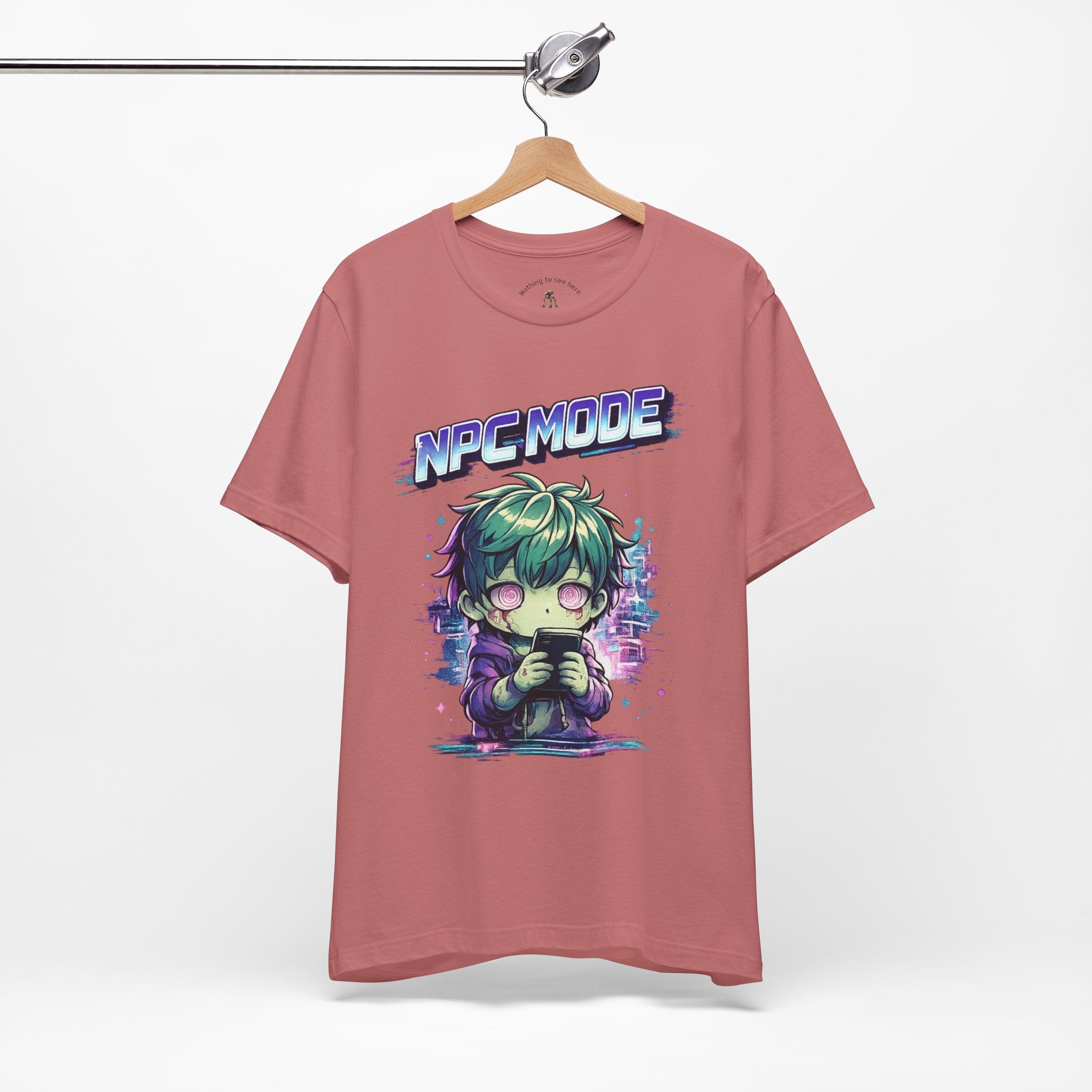 NPC MODE – Main Character Not Detected | Retro Anime Apocalypse T-Shirt