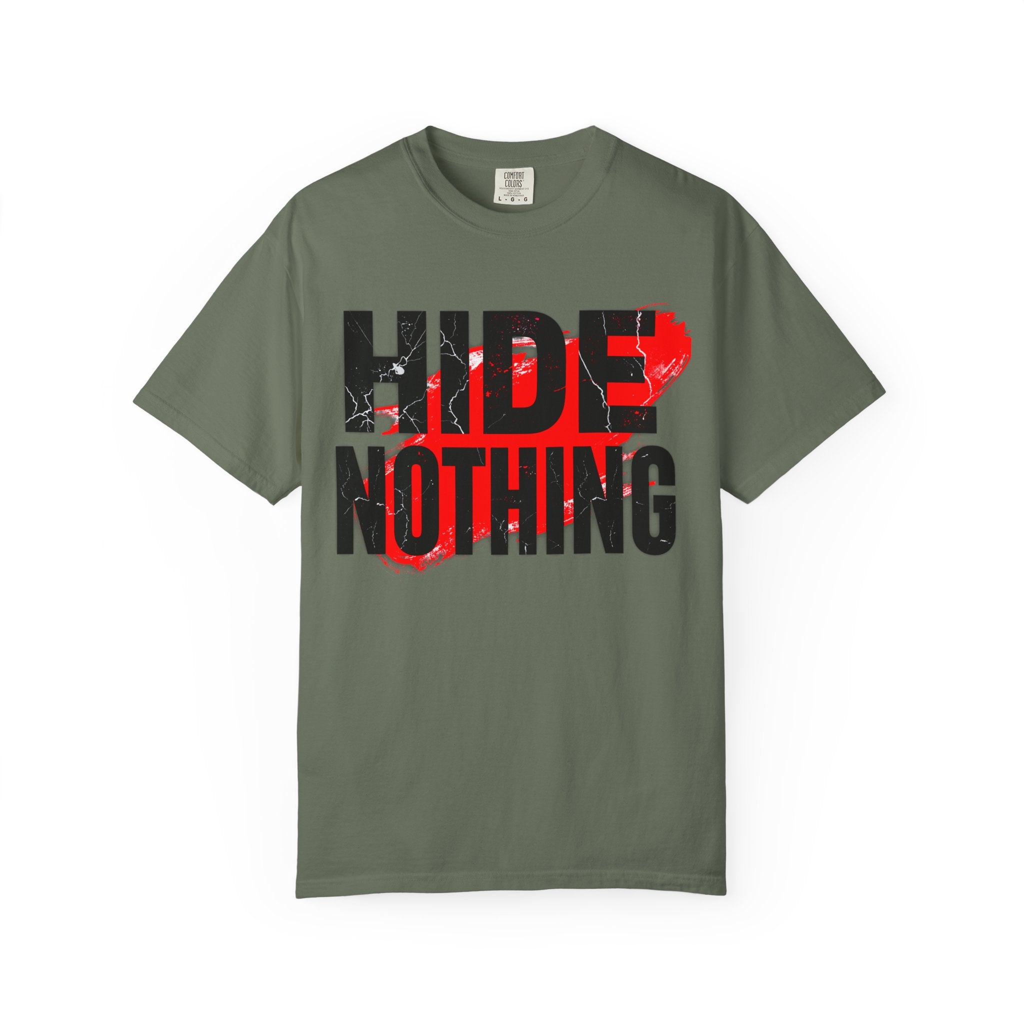 HIDE NOTHING – Dark RAW Hoodie | Outframe