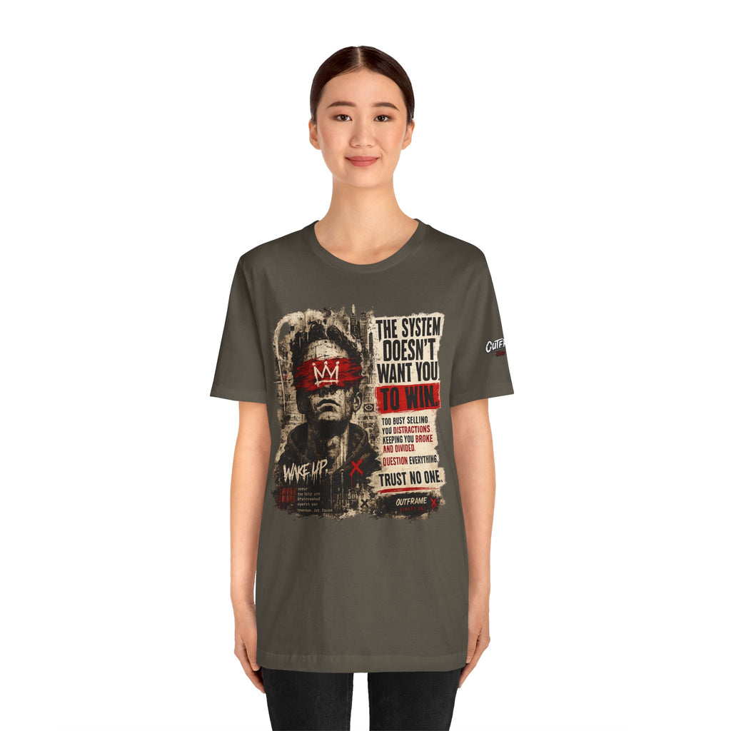 The System Doesn't Want You To Win – Hard Truths Premium Graphic T-Shirt