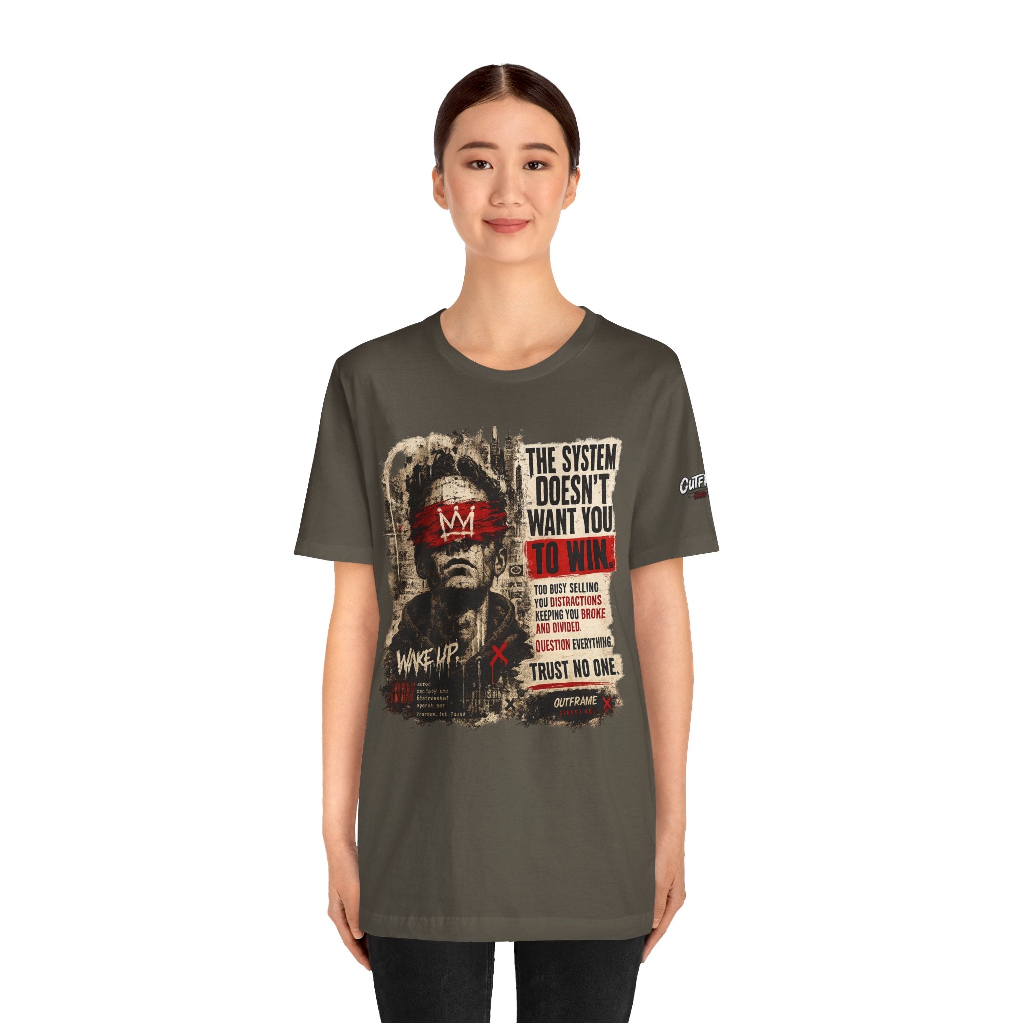 The System Doesn't Want You To Win – Hard Truths Premium Graphic T-Shirt