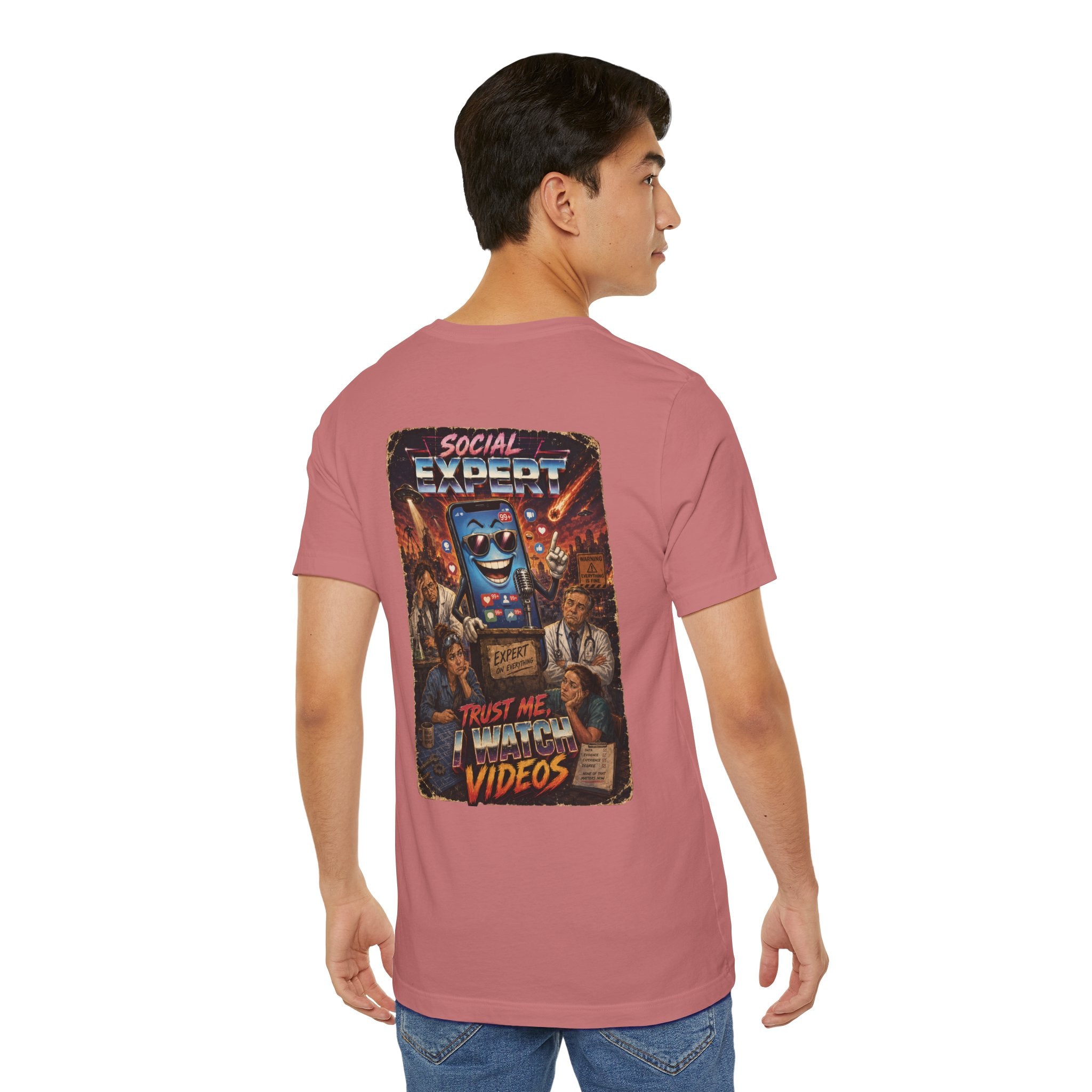 Social Expert Retro Sci-Fi T-Shirt | Trust Me, I Watch Videos