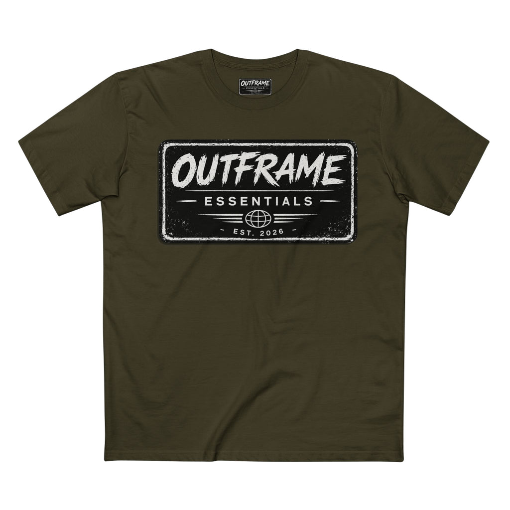 OUTFRAME® Essentials Logo T-Shirt | Premium Minimalist Streetwear | Signature Collection