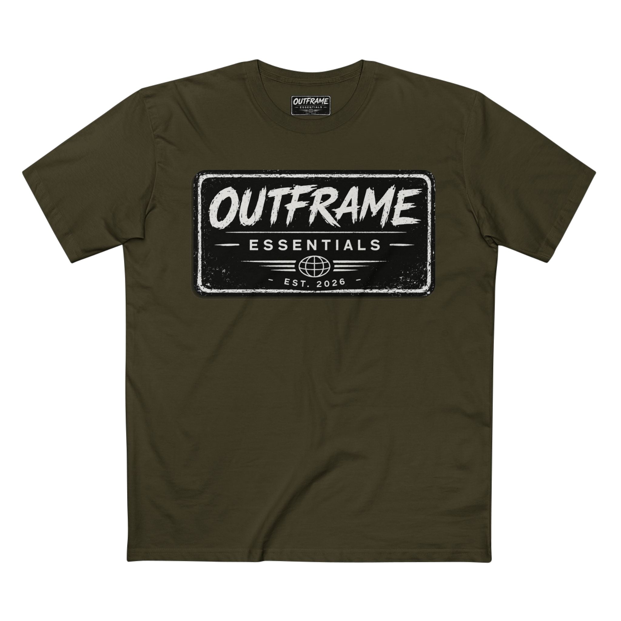 OUTFRAME® Essentials Logo T-Shirt | Premium Minimalist Streetwear | Signature Collection