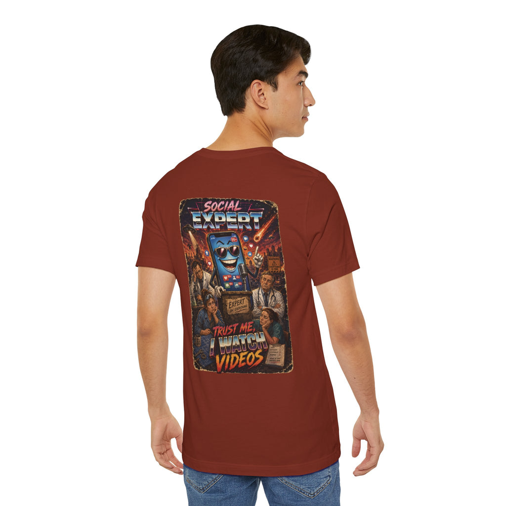 Social Expert Retro Sci-Fi T-Shirt | Trust Me, I Watch Videos