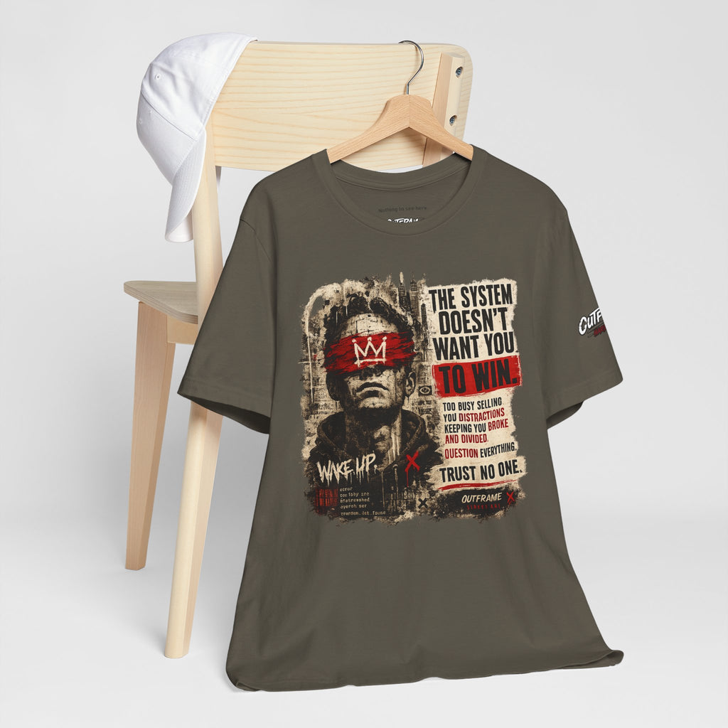 The System Doesn't Want You To Win – Hard Truths Premium Graphic T-Shirt