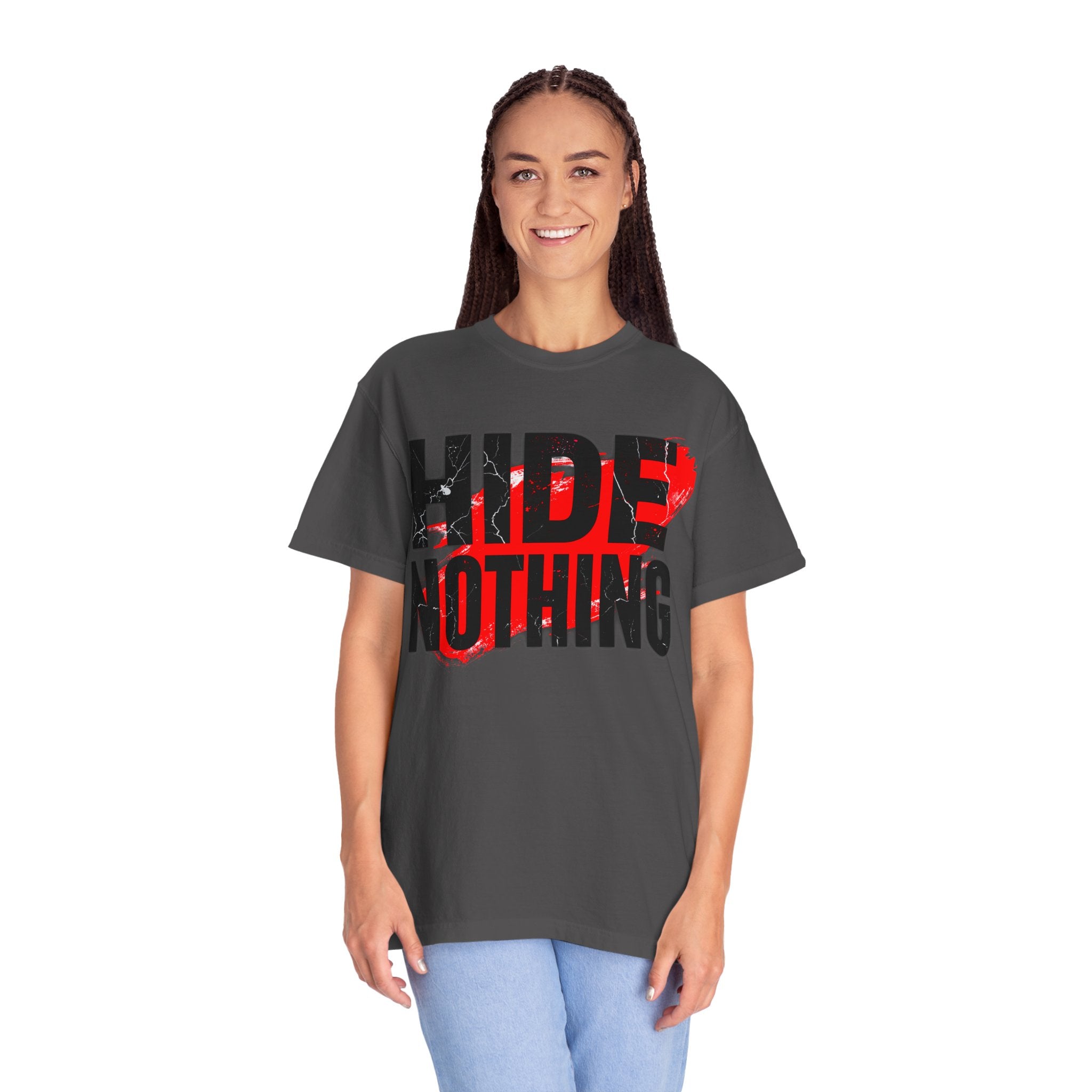 HIDE NOTHING – Dark RAW Hoodie | Outframe