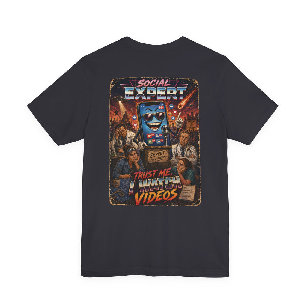 Social Expert Retro Sci-Fi T-Shirt | Trust Me, I Watch Videos