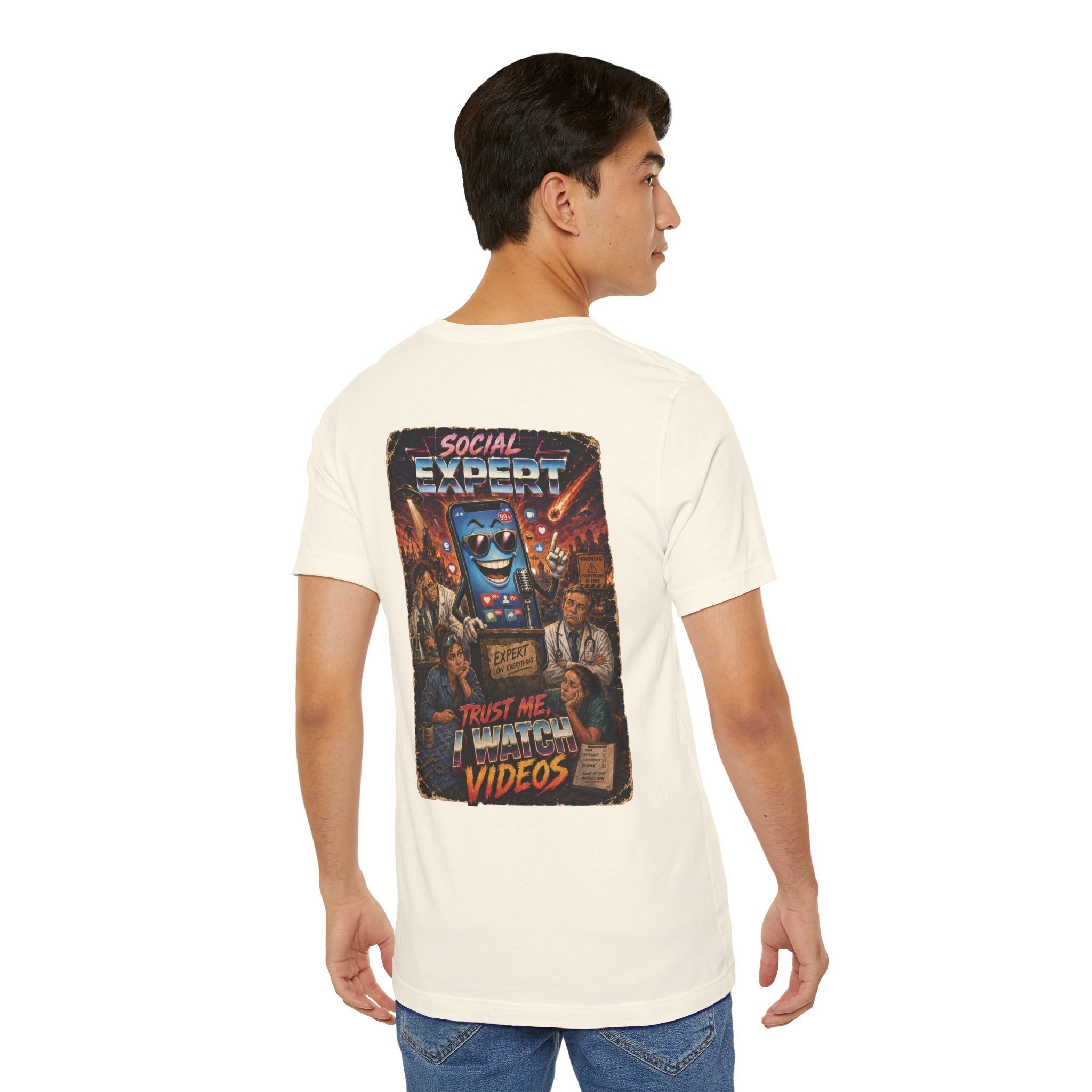 Social Expert Retro Sci-Fi T-Shirt | Trust Me, I Watch Videos