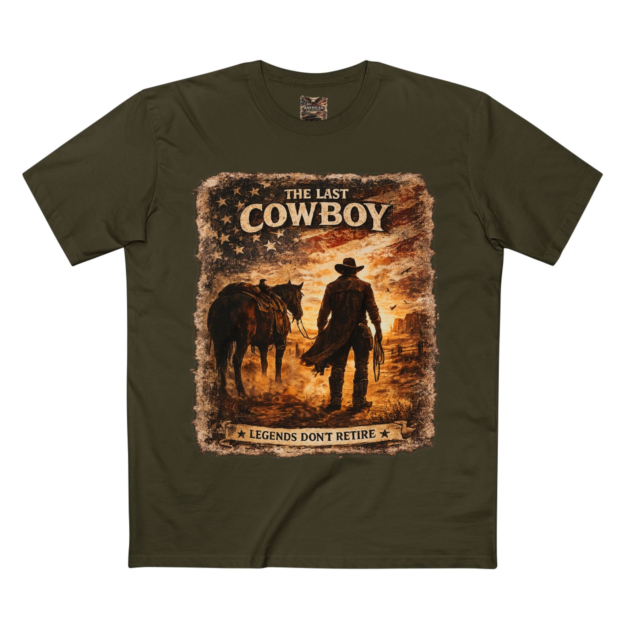 The Last Cowboy – Vintage Western Graphic T-Shirt | American Collection
