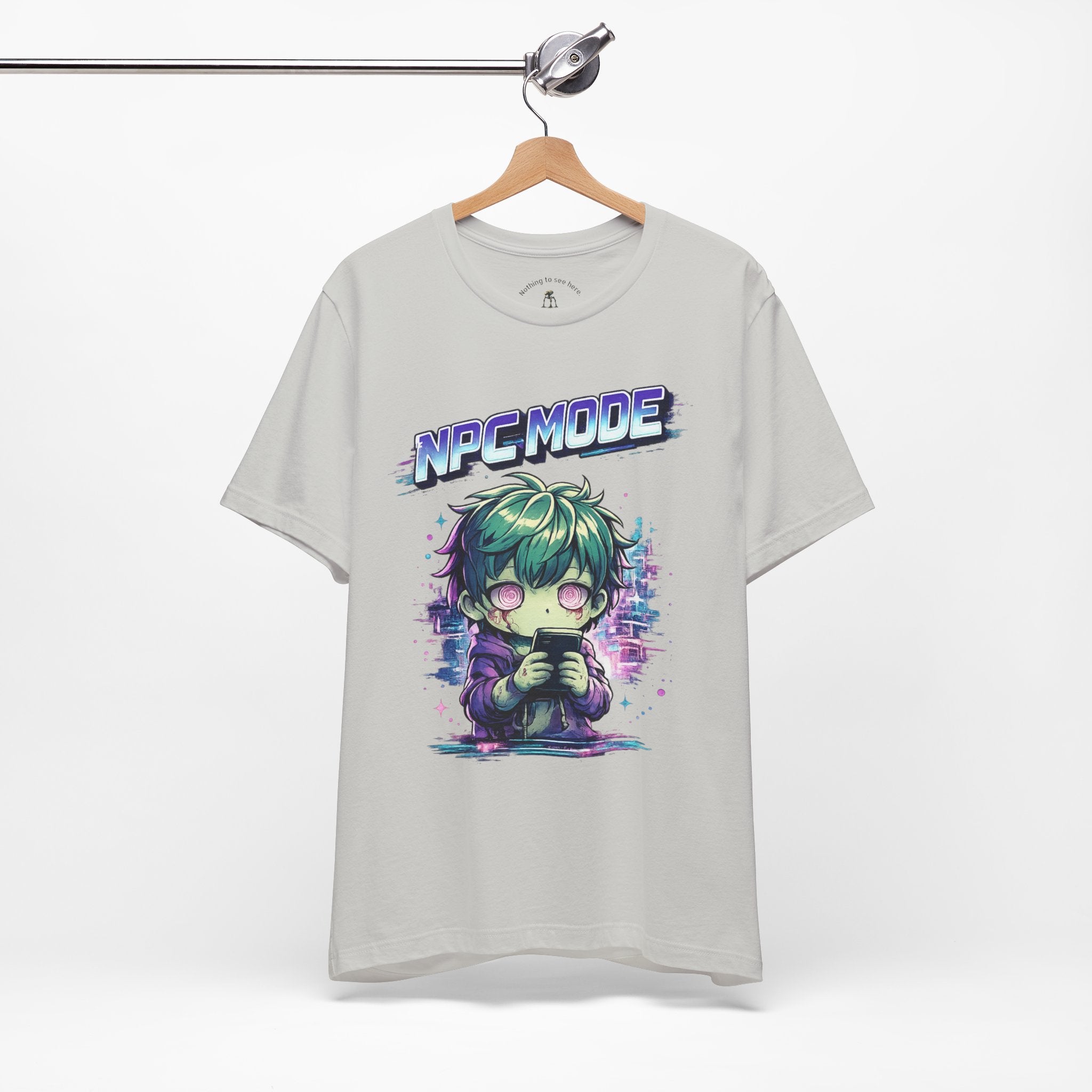 NPC MODE – Main Character Not Detected | Retro Anime Apocalypse T-Shirt