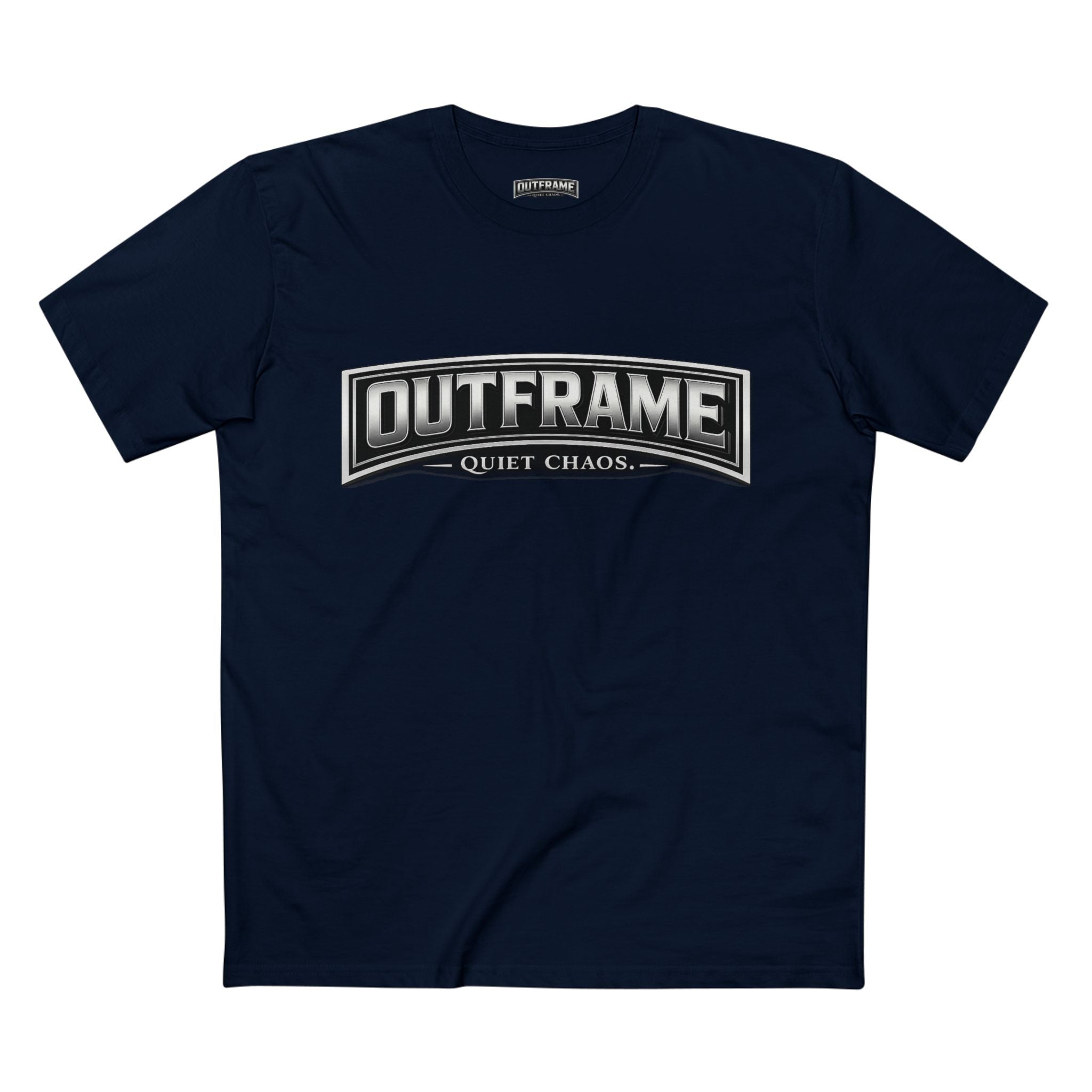 OUTFRAME® Quiet Chaos. | Premium Minimalist Statement T-Shirt | Essentials Collection
