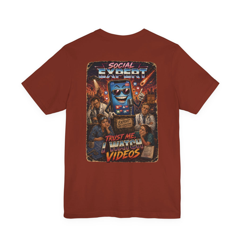 Social Expert Retro Sci-Fi T-Shirt | Trust Me, I Watch Videos