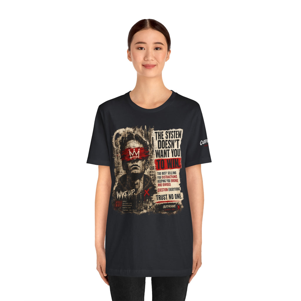 The System Doesn't Want You To Win – Hard Truths Premium Graphic T-Shirt