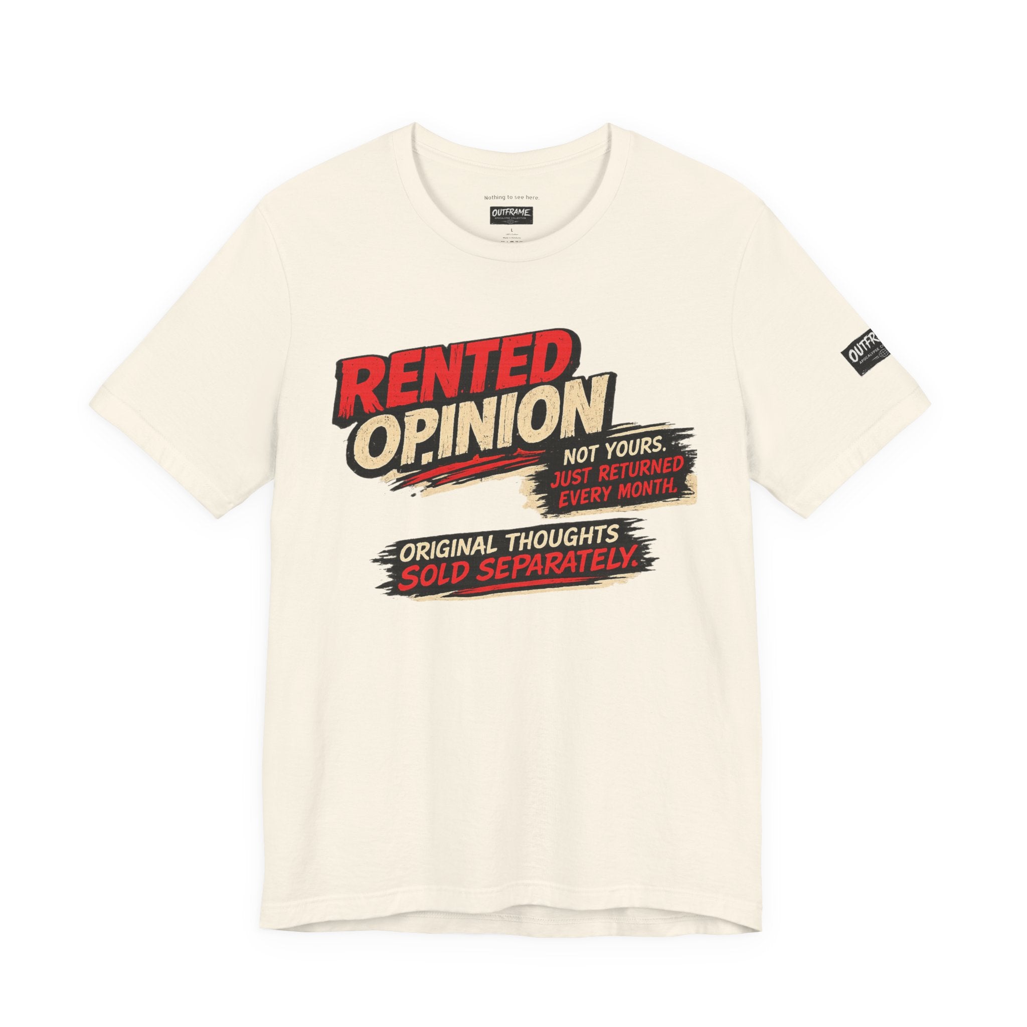 OUTFRAME™ RENTED OPINION | Retro Apocalypse Graphic T-Shirt | Vintage Social