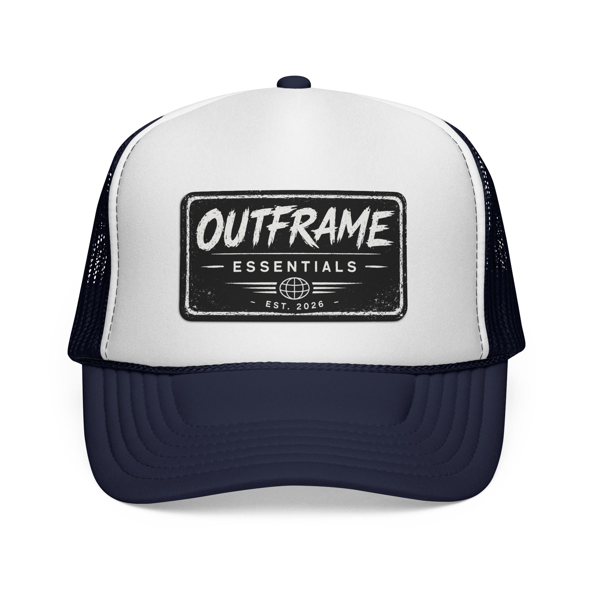 OUTFRAME Essentials – Premium Brush Logo Trucker Cap