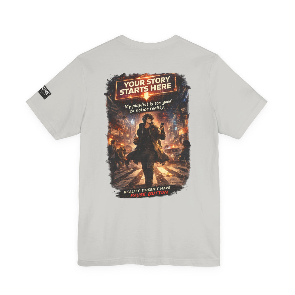 Main Character Graphic Tee — "Your Story Starts Here" Anime Streetwear