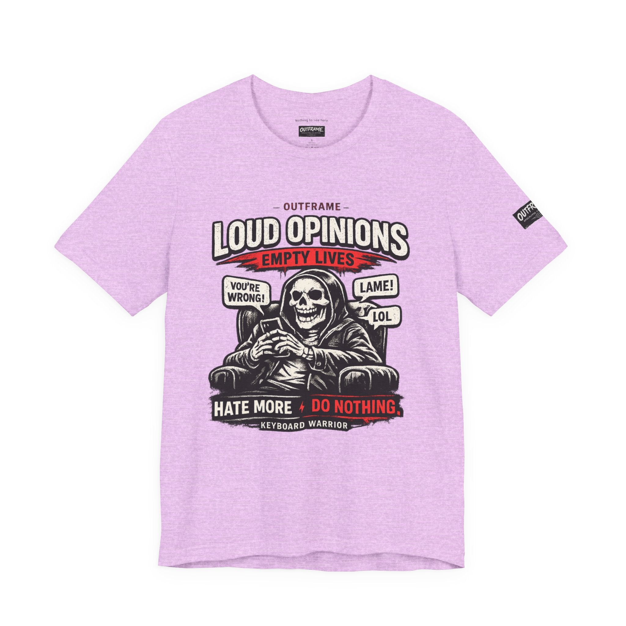 Loud Opinions. Empty Lives. – Apocalypse Collection Premium Graphic T-Shirt | OUTFRAME