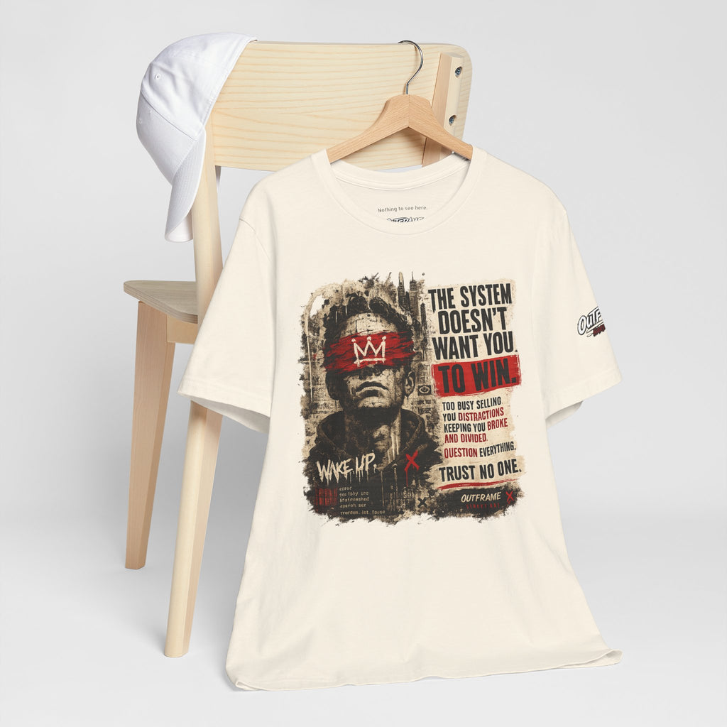 The System Doesn't Want You To Win – Hard Truths Premium Graphic T-Shirt