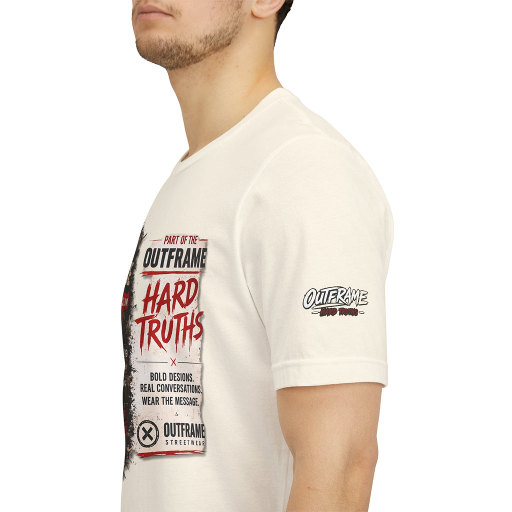 Fake Confidence – OUTFRAME Hard Truths Editorial Graphic T-Shirt