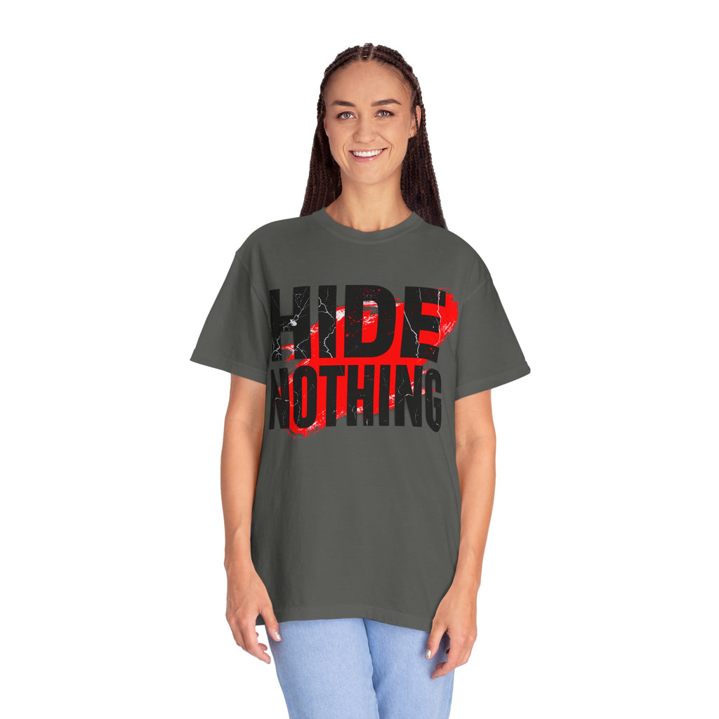 HIDE NOTHING – Dark RAW Hoodie | Outframe