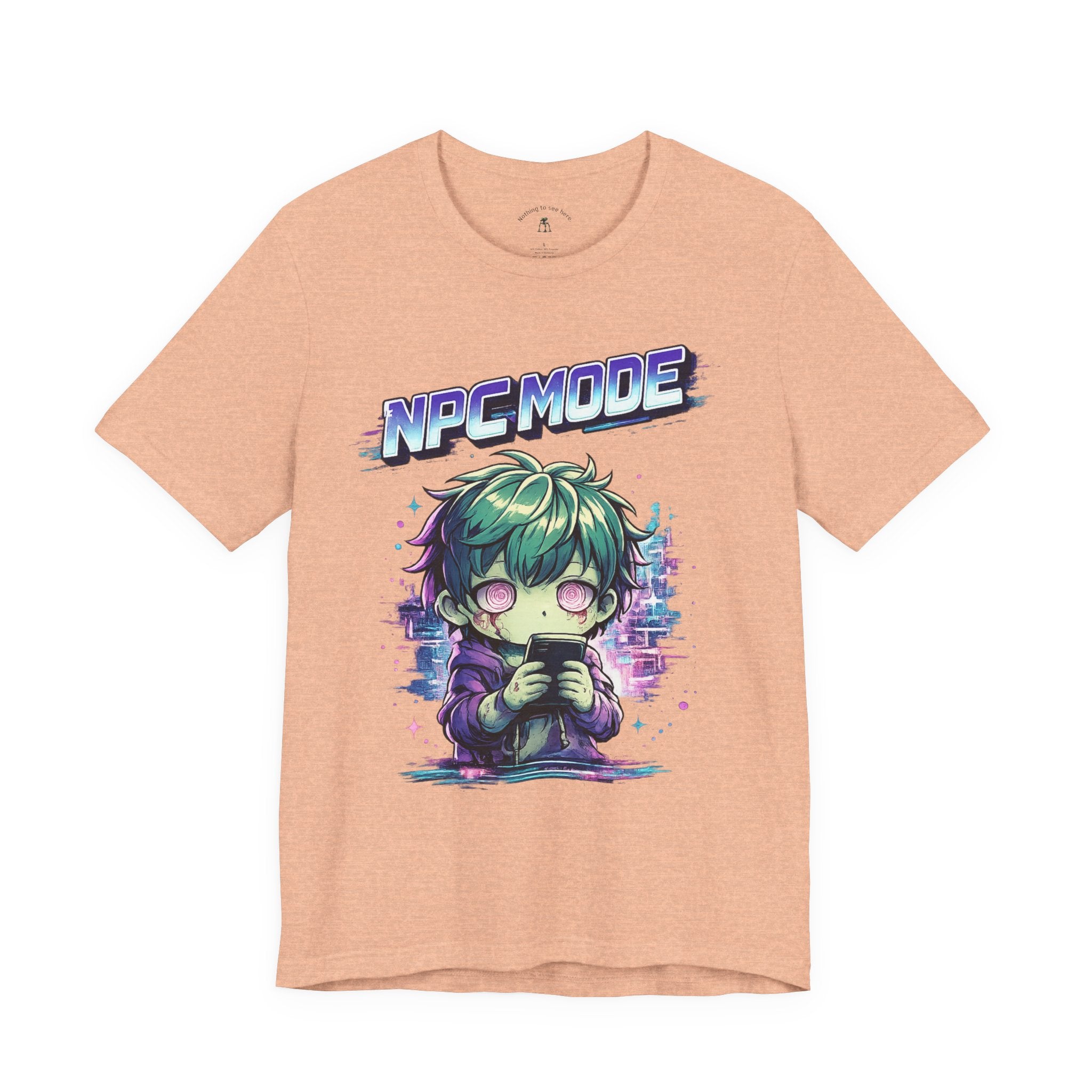 NPC MODE – Main Character Not Detected | Retro Anime Apocalypse T-Shirt