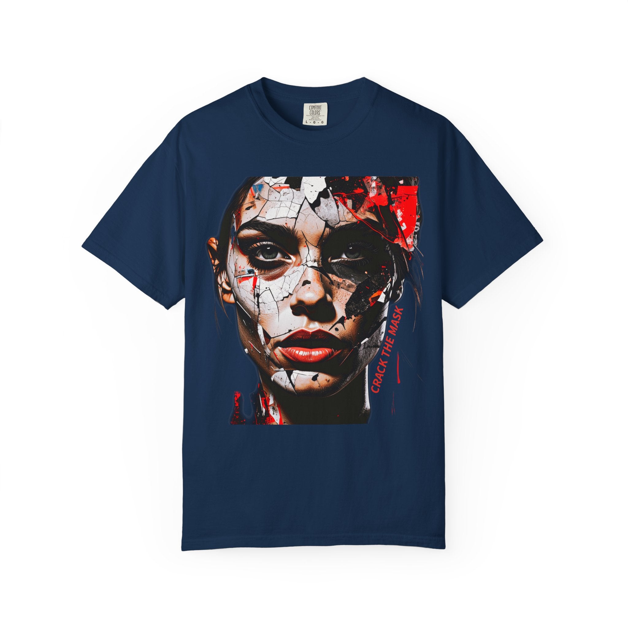 CRACK THE MASK – Dark Statement Graphic Tee