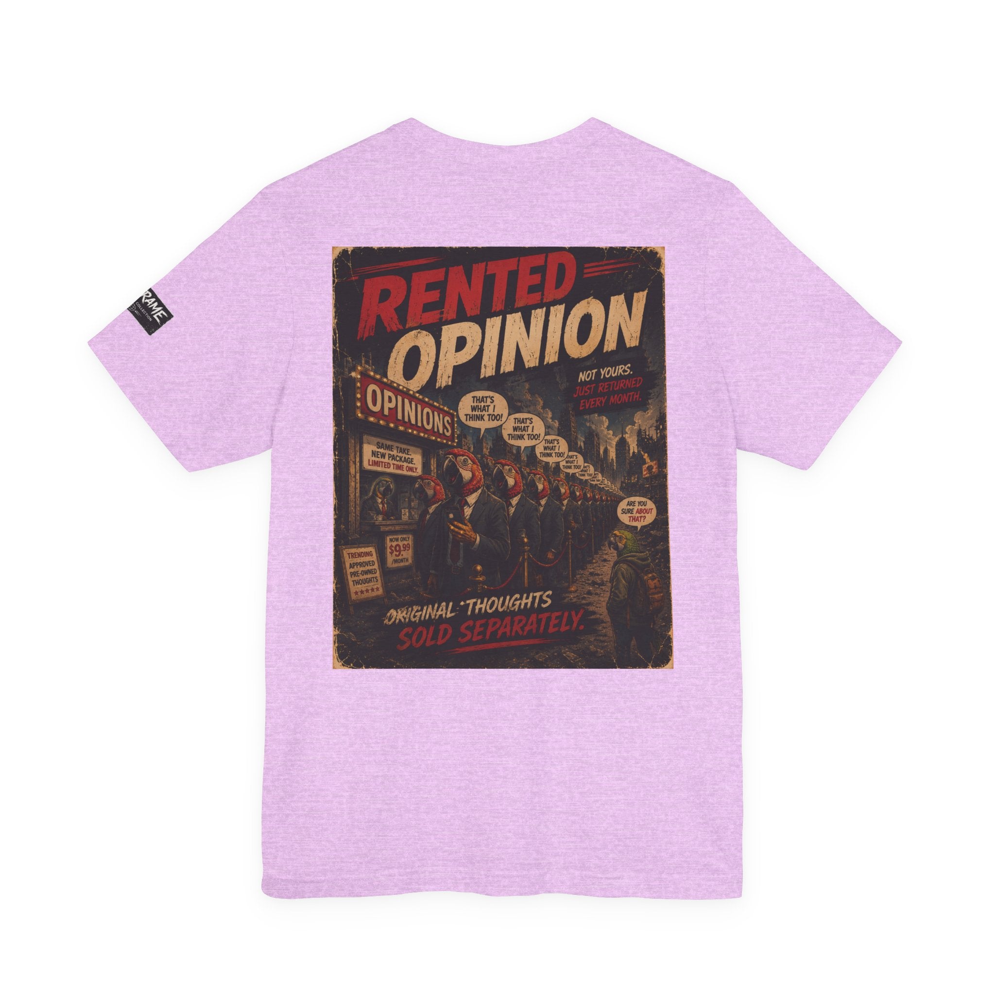 OUTFRAME™ RENTED OPINION | Retro Apocalypse Graphic T-Shirt | Vintage Social