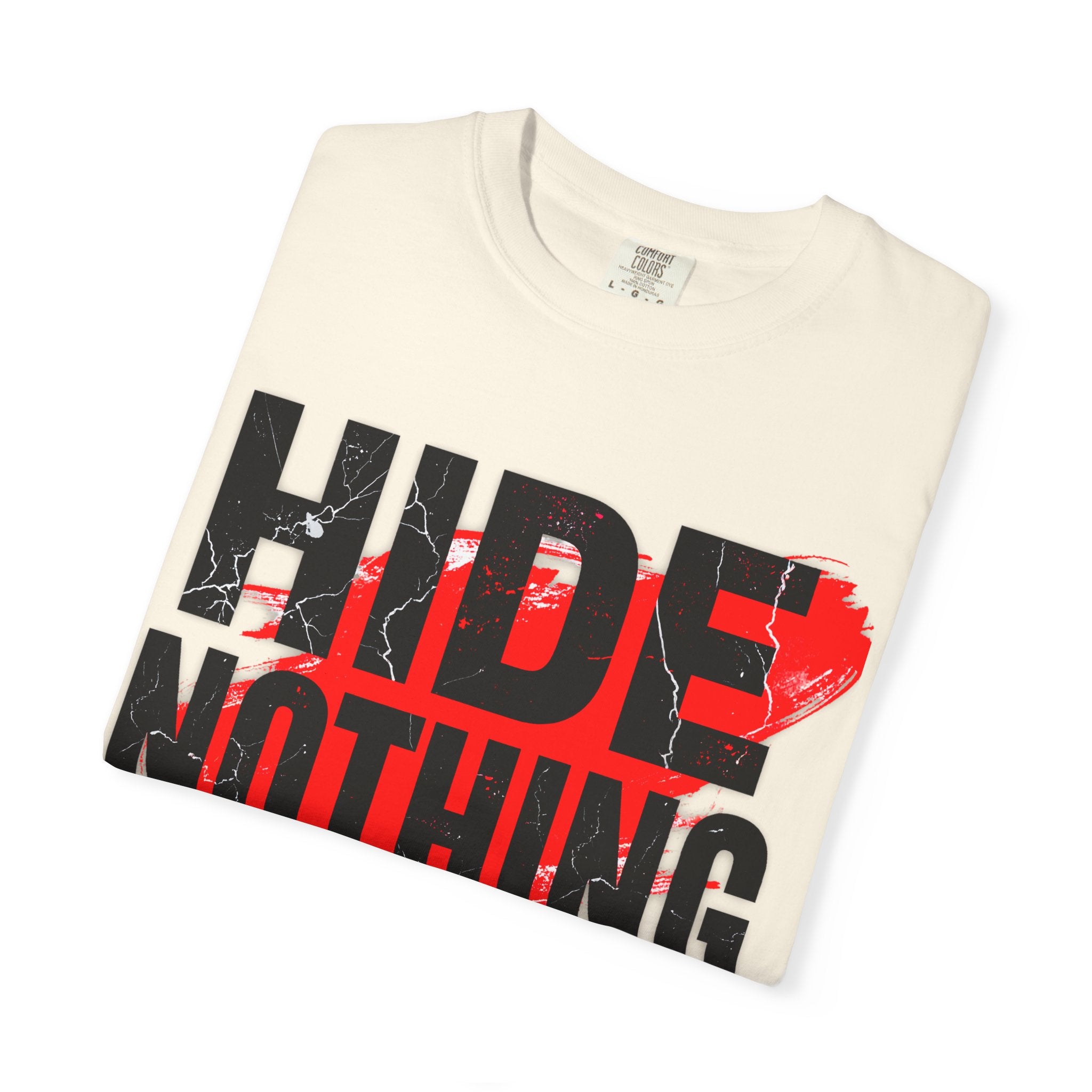 HIDE NOTHING – Dark RAW Hoodie | Outframe
