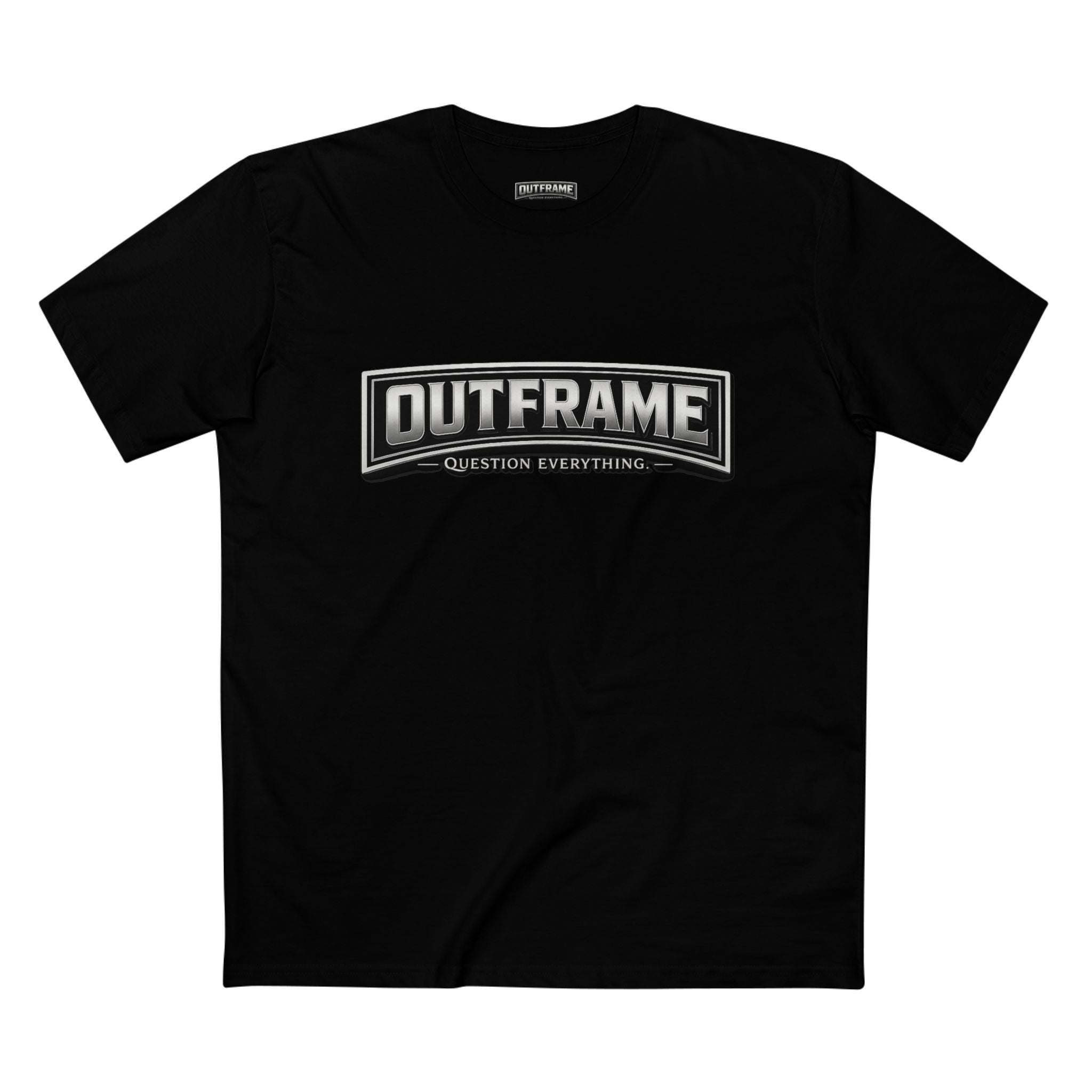 OUTFRAME® Question Everything. | Premium Minimalist Statement T-Shirt | Essentials Collection