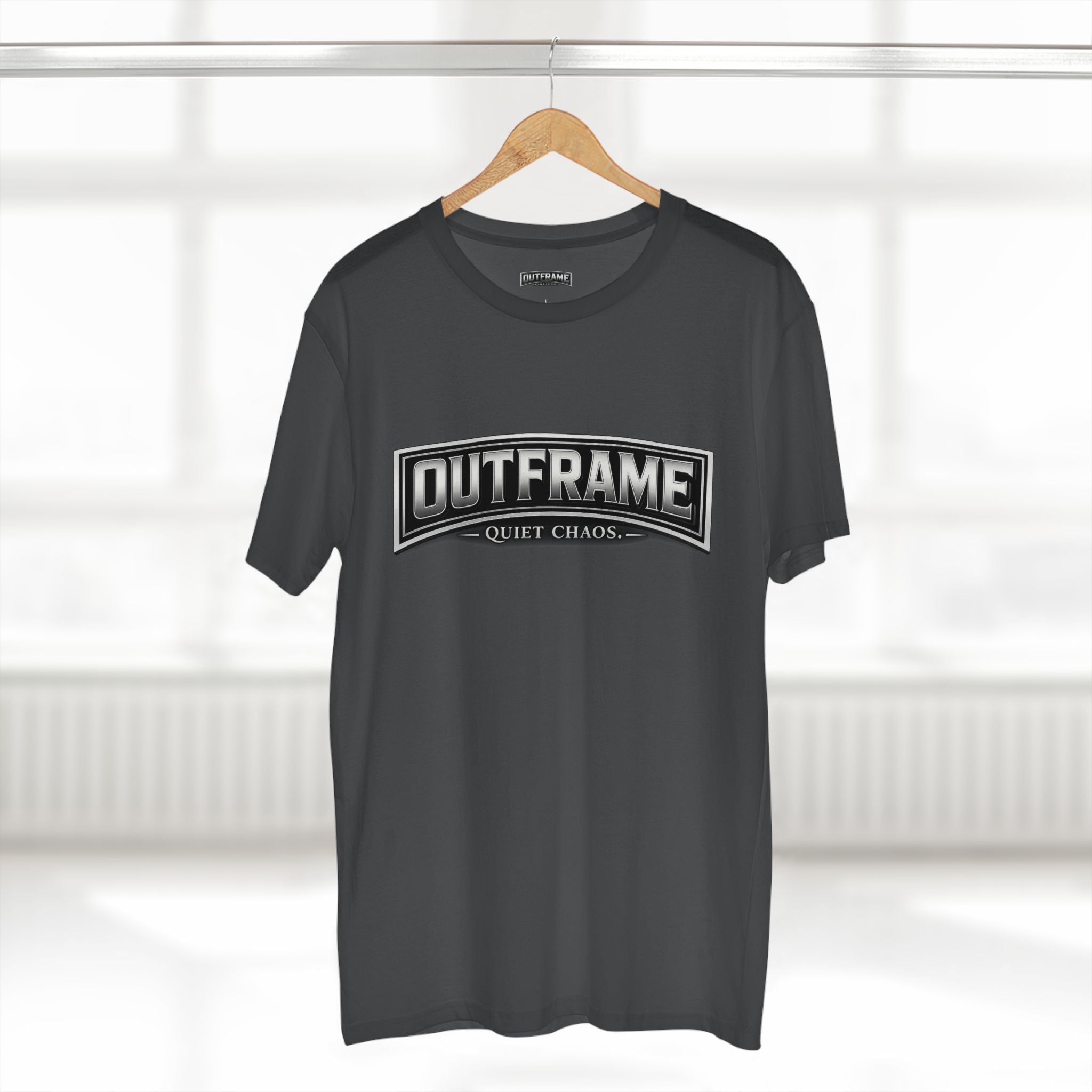 OUTFRAME® Quiet Chaos. | Premium Minimalist Statement T-Shirt | Essentials Collection