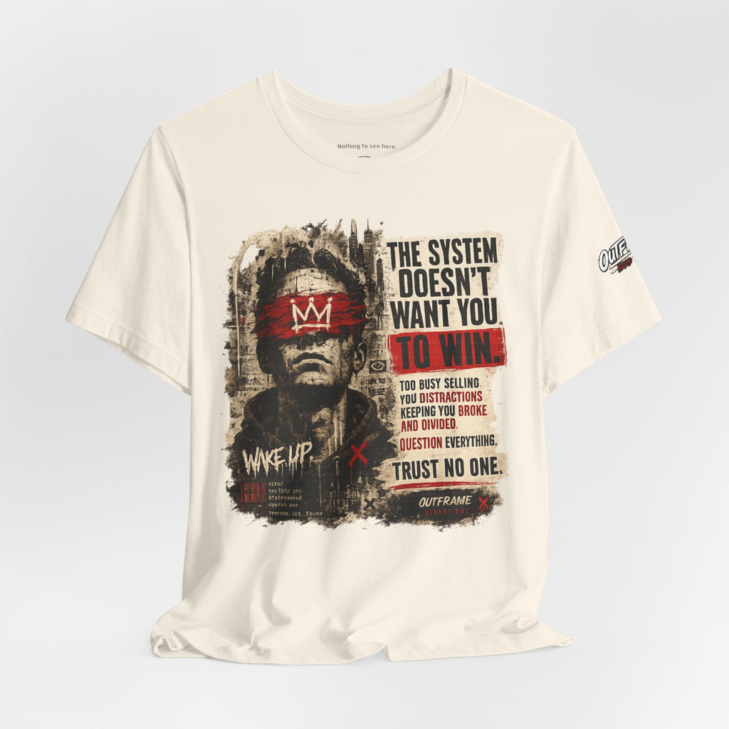 The System Doesn't Want You To Win – Hard Truths Premium Graphic T-Shirt