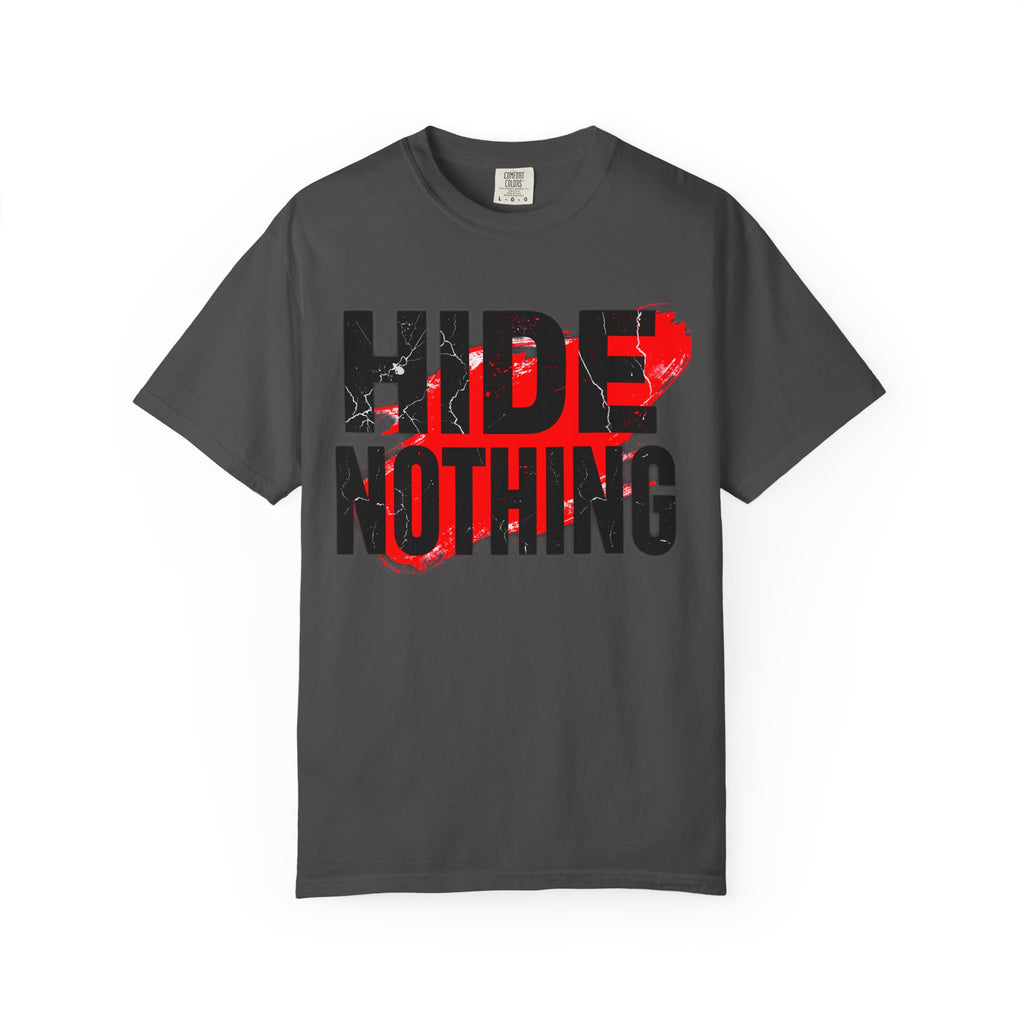 HIDE NOTHING – Dark RAW Hoodie | Outframe
