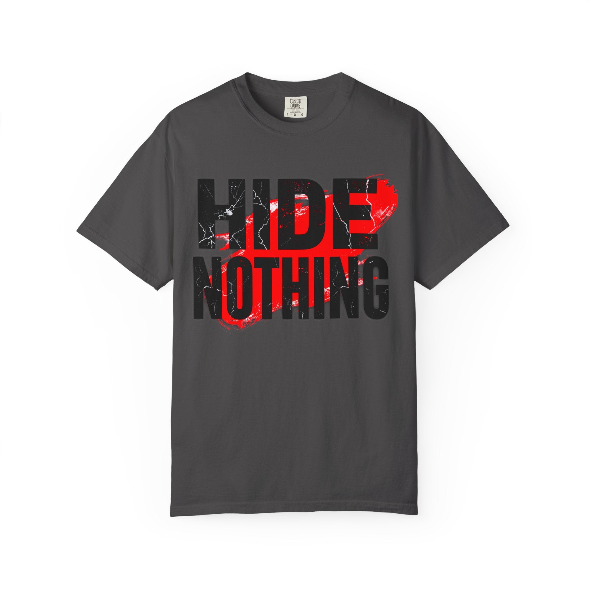 HIDE NOTHING – Dark RAW Hoodie | Outframe
