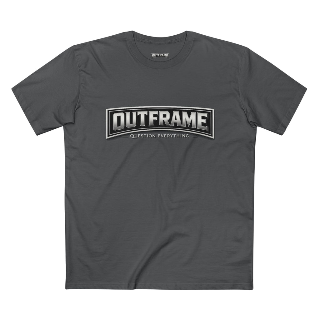 OUTFRAME® Question Everything. | Premium Minimalist Statement T-Shirt | Essentials Collection