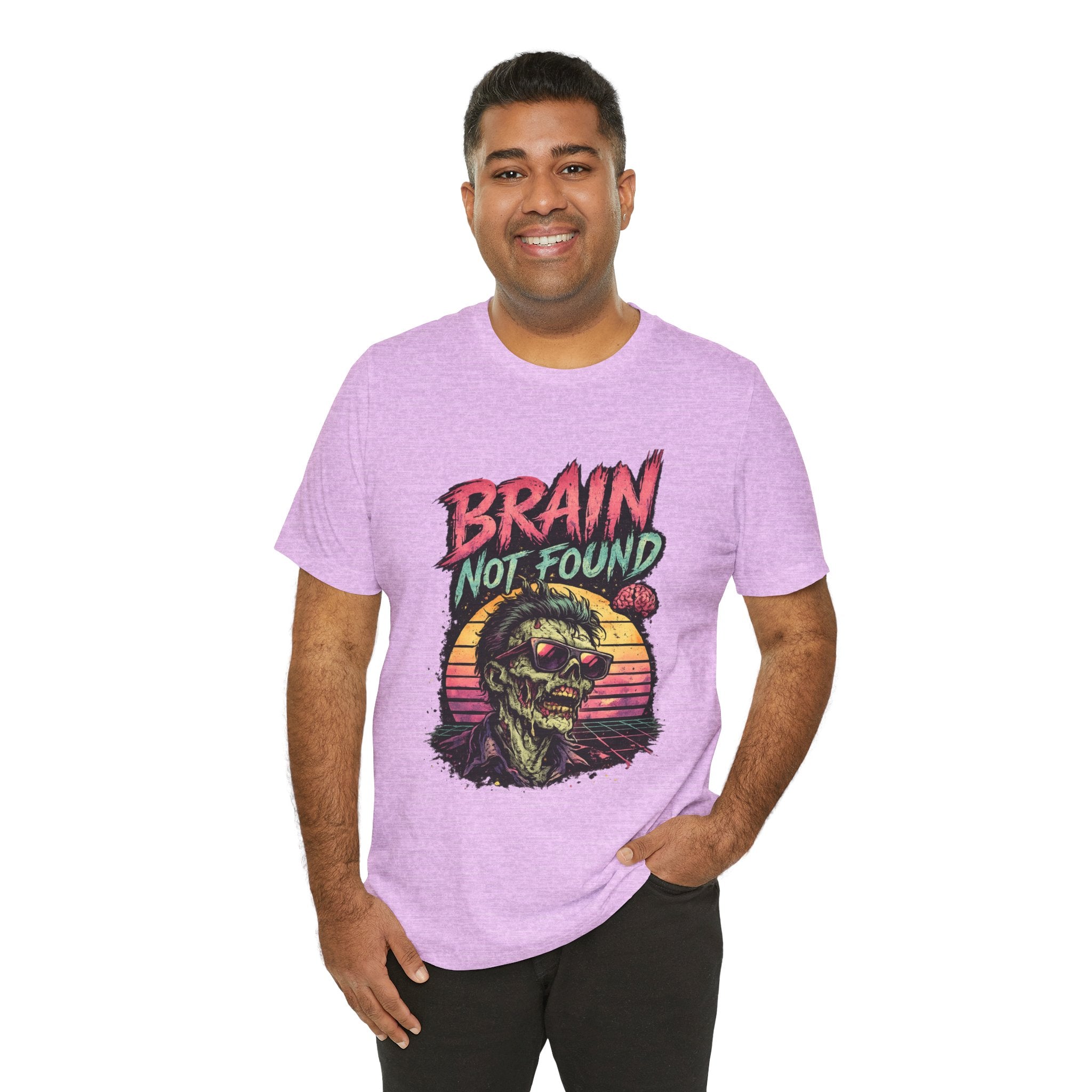 Brain Not Found – Please Restart Humanity Retro Zombie T-Shirt