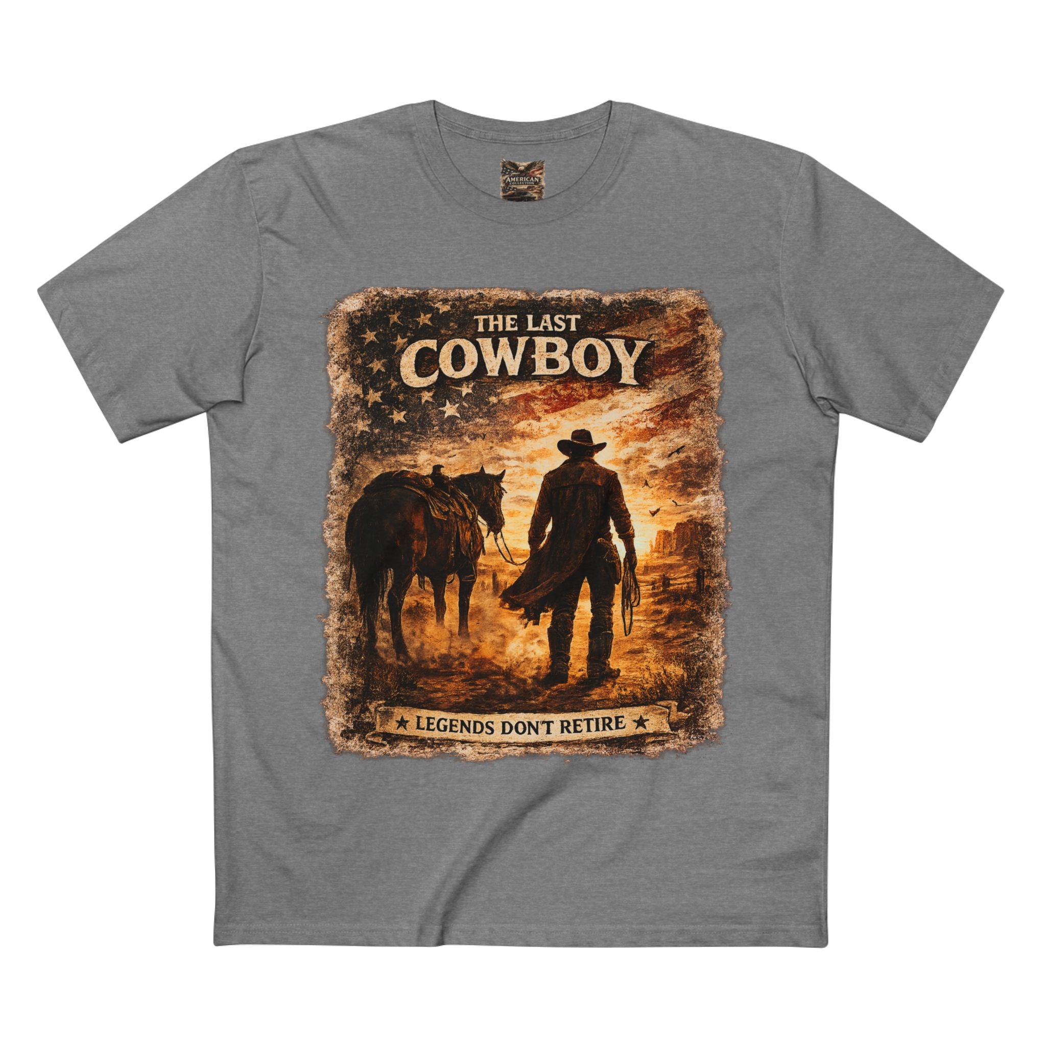 The Last Cowboy – Vintage Western Graphic T-Shirt | American Collection